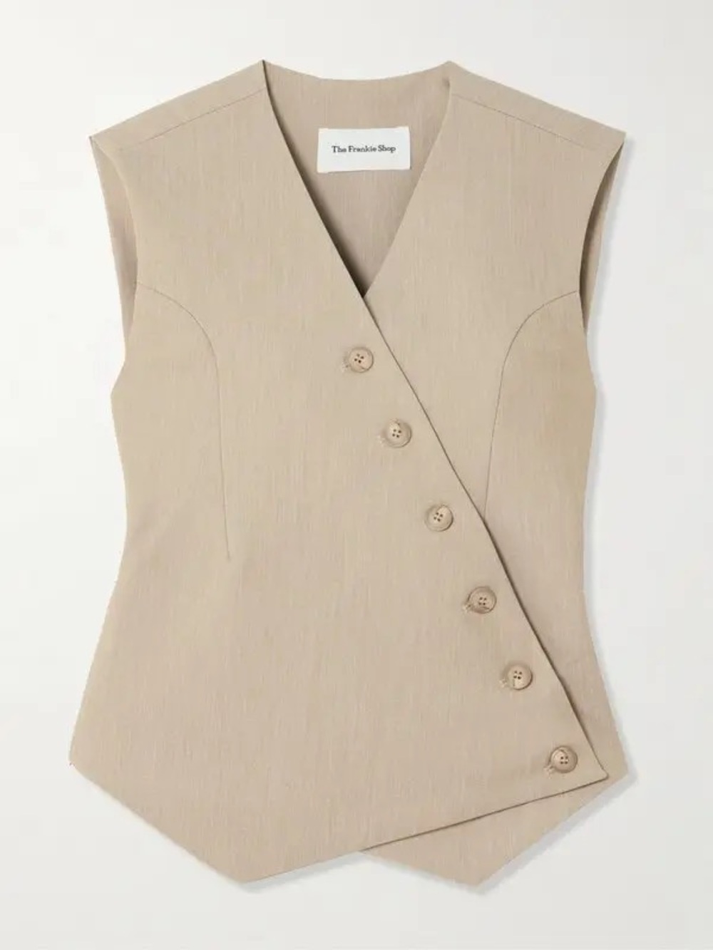The Frankie Shop Maesa asymmetric canvas vest Top Size S